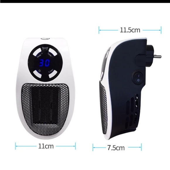 NWT Wall Plugin Portable Heater with remote control - Picture 3 of 13